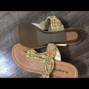 Gold sandals